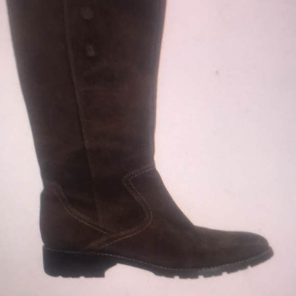 Shoes - Elegant Brown Knee-High Boots
